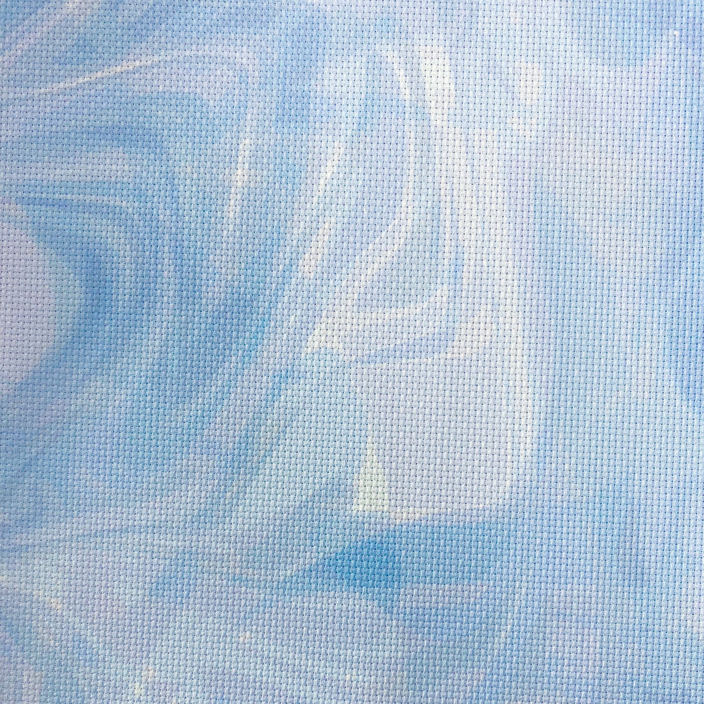 Blue Swirl Printed Cotton Evenweave 28ct
