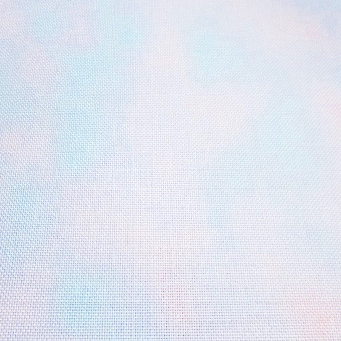Pink/Blue Cloud Printed Evenweave 28ct