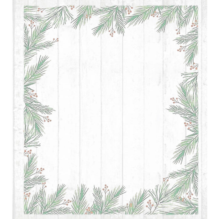 Festive Rustic Washed Boards Printed Evenweave 28ct